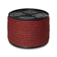 Канат джутовый ДТ тросовой свивки d. 12 мм красный на кат. 300 мм