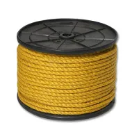 Канат джутовый ДТ тросовой свивки d.   6 мм желтый на кат. 200 мм